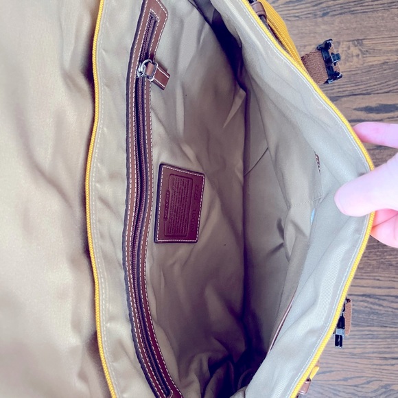 Beautiful Yellow Coach Laptop/work bag - Picture 4 of 4